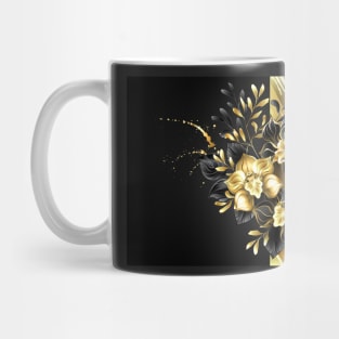 Design with Foil and Black Orchids Mug